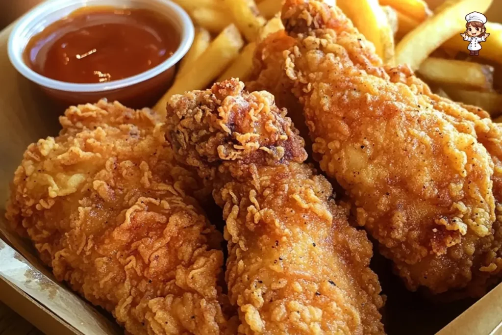Pollo frito crujiente y jugoso con un rebozado perfecto