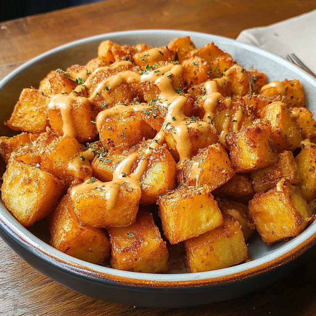 Receta de Patatas Bravas: Clásicas Papas Fritas con Salsa Picante de Tomate