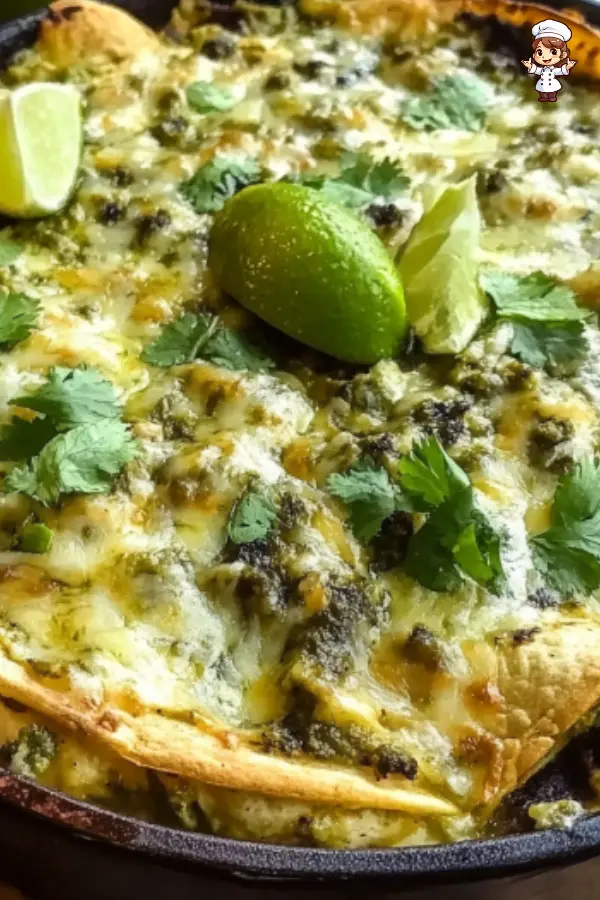 Cazuela para Enchiladas de Pollo Verde Receta Mexicana Fácil y Deliciosa