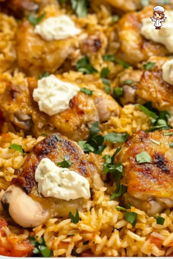 Delicioso Horneado de Pollo y Orzo a la Griega: Receta Mediterránea Fácil