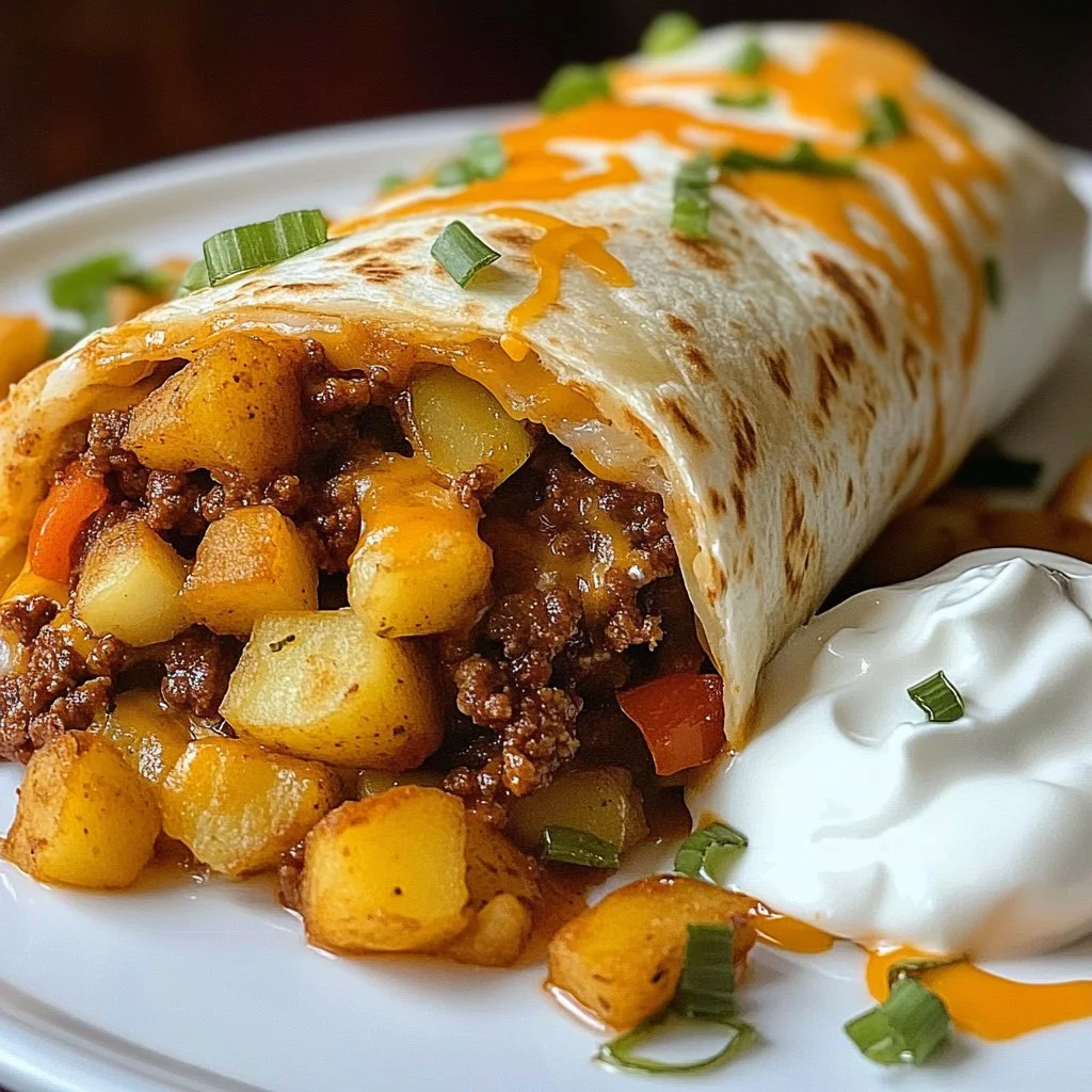 Deliciosos burritos de papa con queso servidos en un plato.