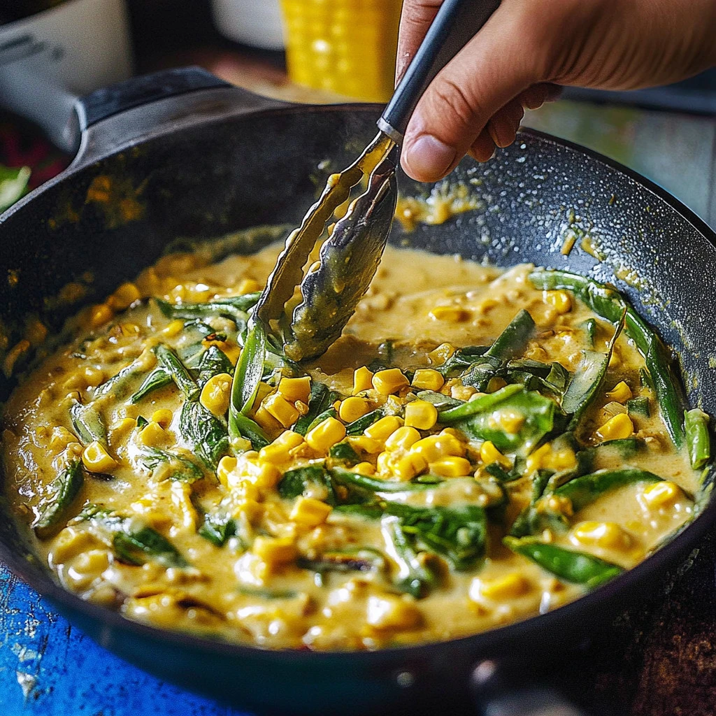 Rajas con crema, un platillo mexicano cremoso y picante con chiles.
