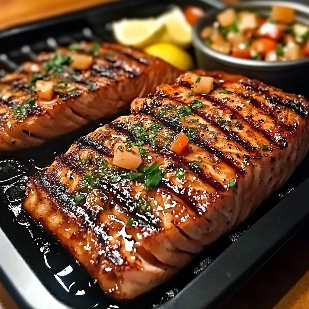 Delicioso salmón estilo Texas Roadhouse cocinado a la perfección
